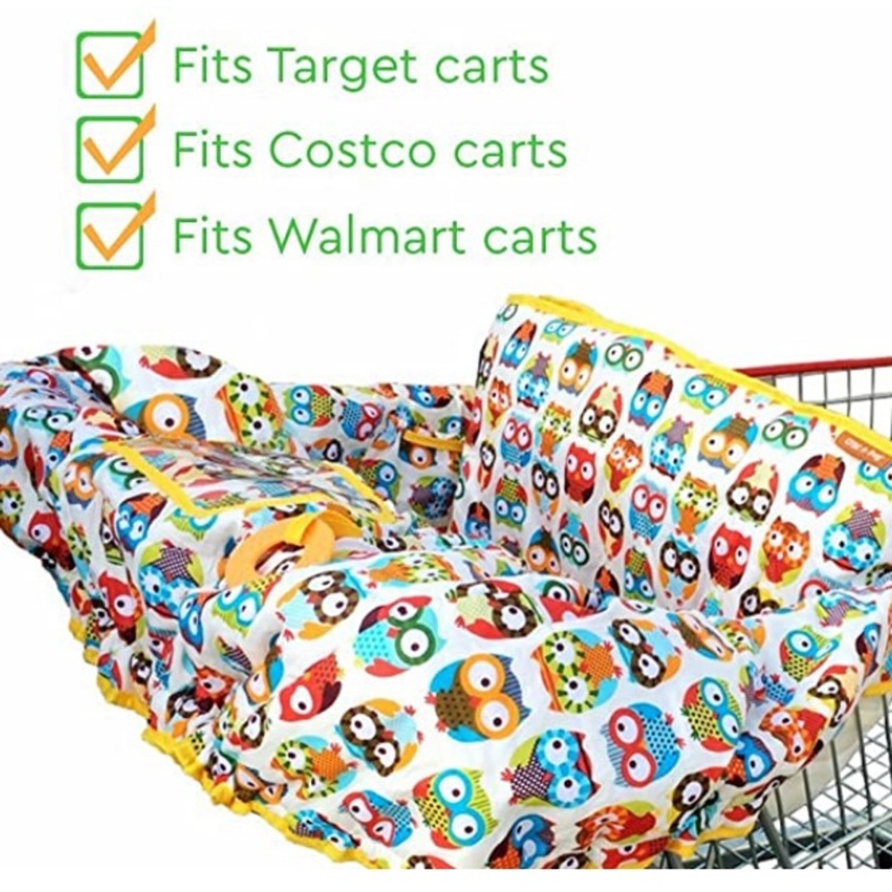 Cute Toddler Owl Cart/High Chair Seat Cover.